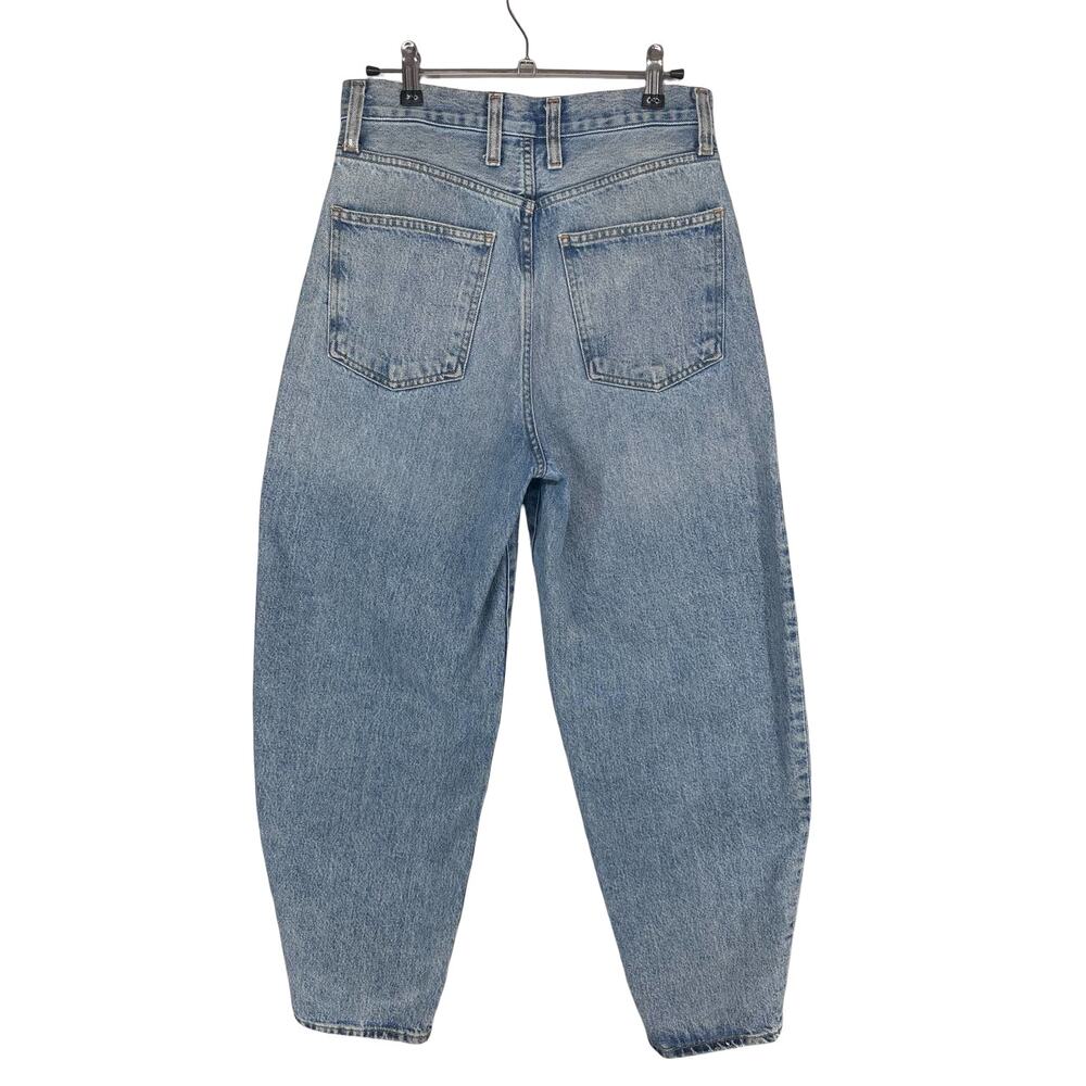 AGOLDE Balloon Jeans 26 Blue Denim Organic Cotton High Rise Ankle 27" - Picture 5 of 15